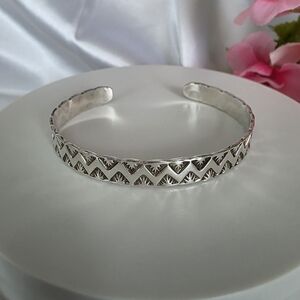 Vintage Sterling Silver Cuff Bracelet